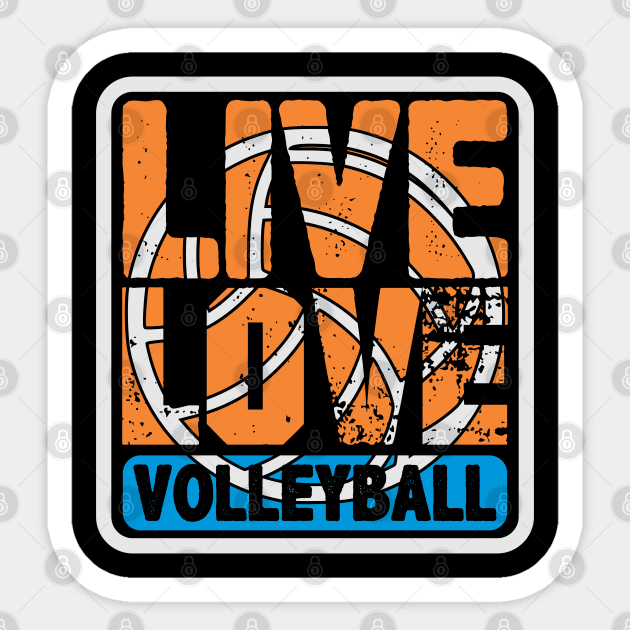 Live Love Volleyball Sticker by mBs